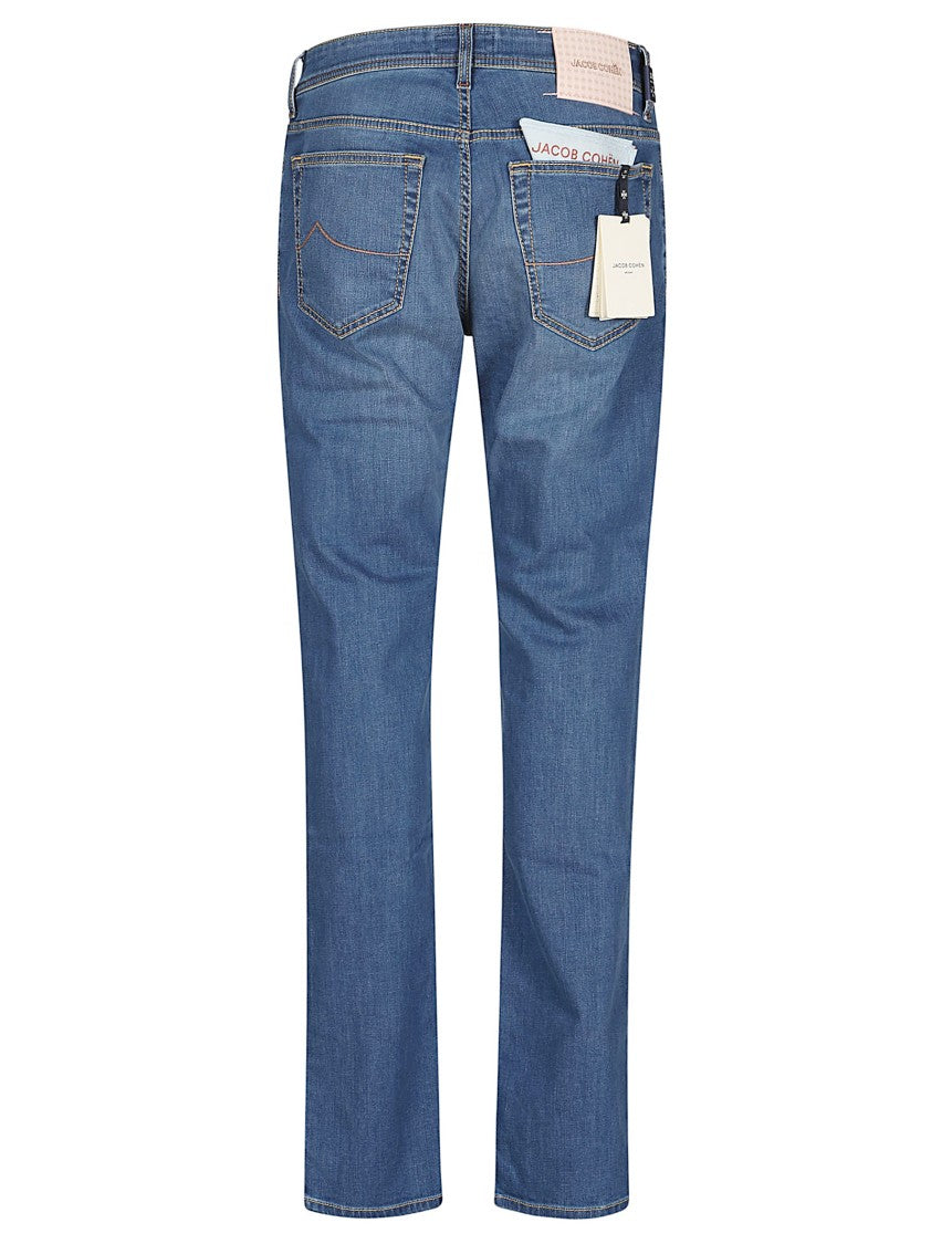 Jacob Cohen Slim Fit Denim Jeans With Five-Pocket Design By Jacob Cohen