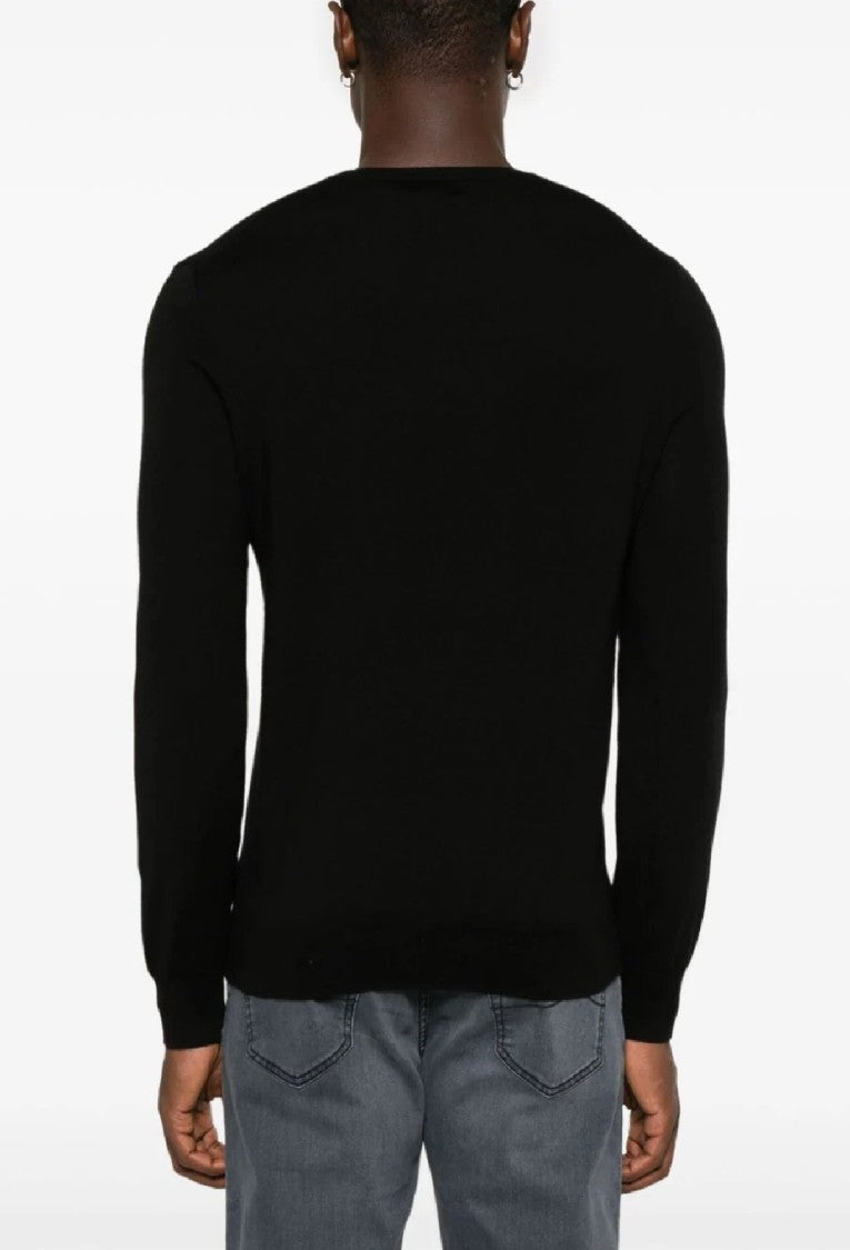 Polo Ralph Lauren Classic Black Wool Long Sleeve Pullover