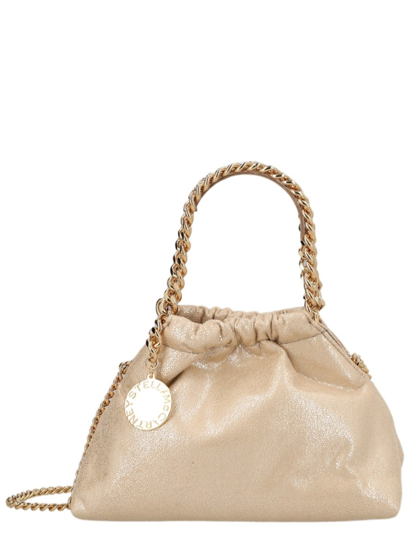 Stella Mccartney Grey Chain Detail Polyester Shoulder Bag