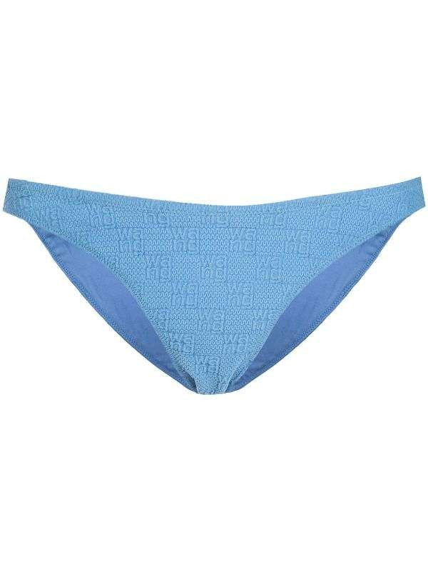 Alexander Wang Logo-Knit Bikini Bottoms