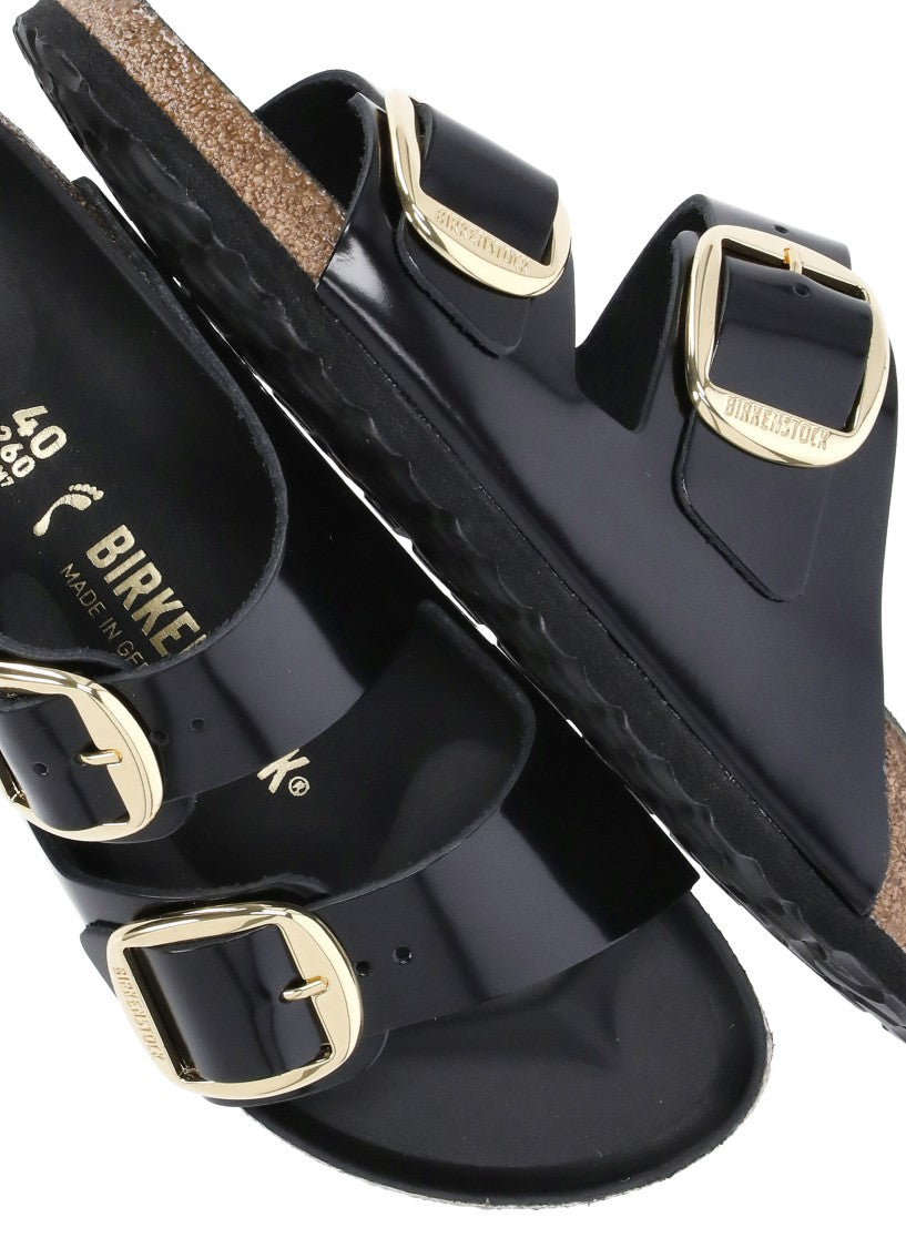 Birkenstock Black Arizona Big Buckle Slides