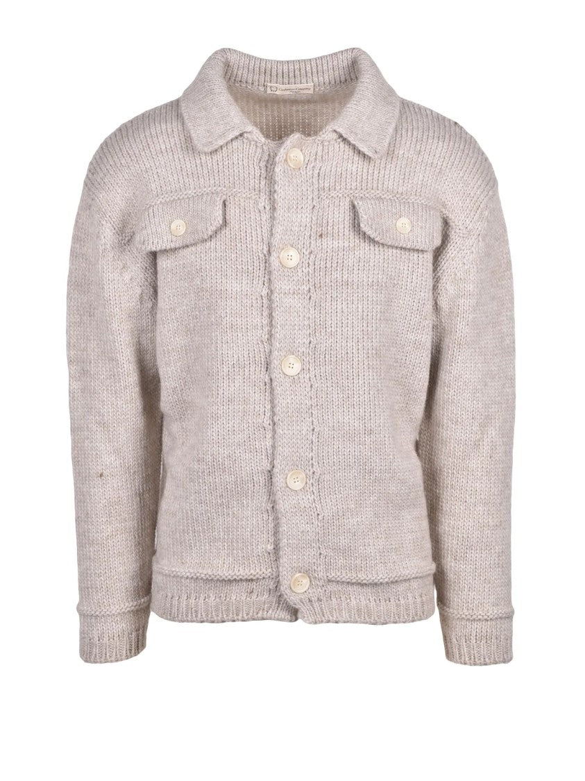 Cashmere Company P. Two-Pocket Cashmere Blend Cardigan With Structured Knit
