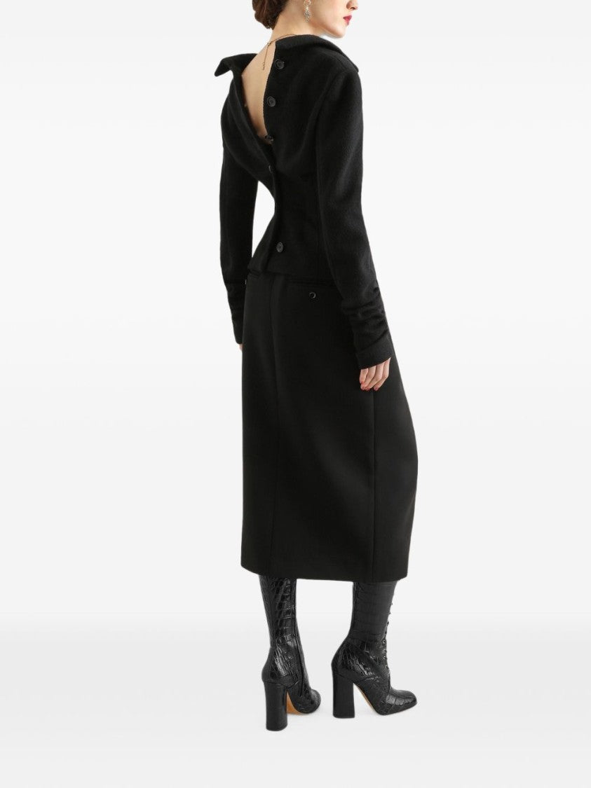 Dolce & Gabbana Fitted Black Spine Design Tailored Jacket