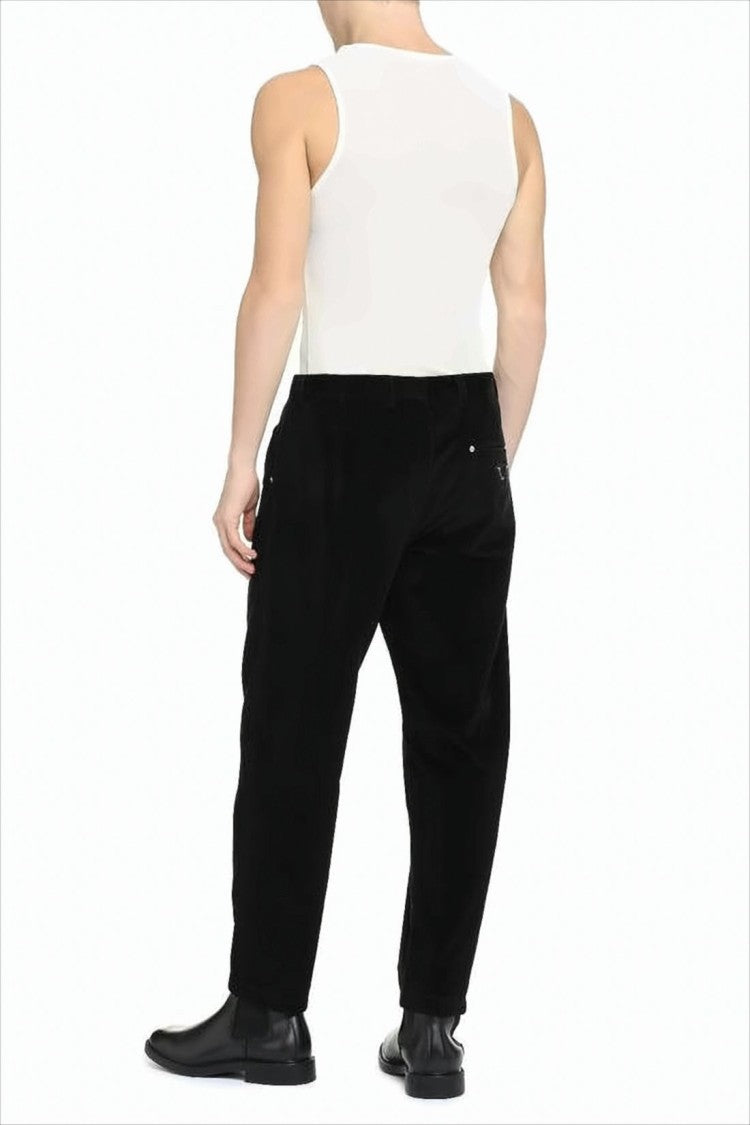 Ami Paris Fitted Sleeveless Top In Soft Ribbed Fabric