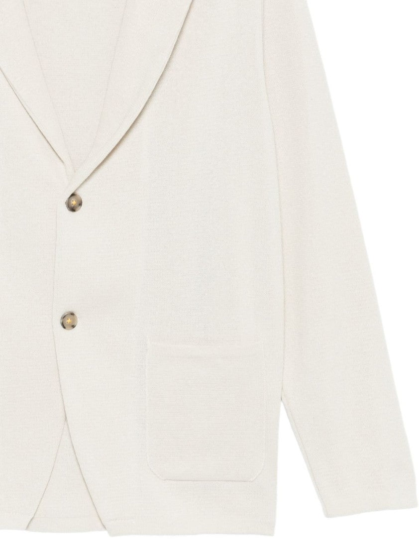 Manuel Ritz Minimalistic Patch Pockets Cardigan
