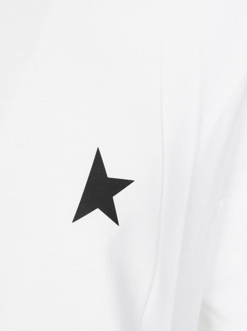 Golden Goose White T-Shirt With Iconic Star Logo
