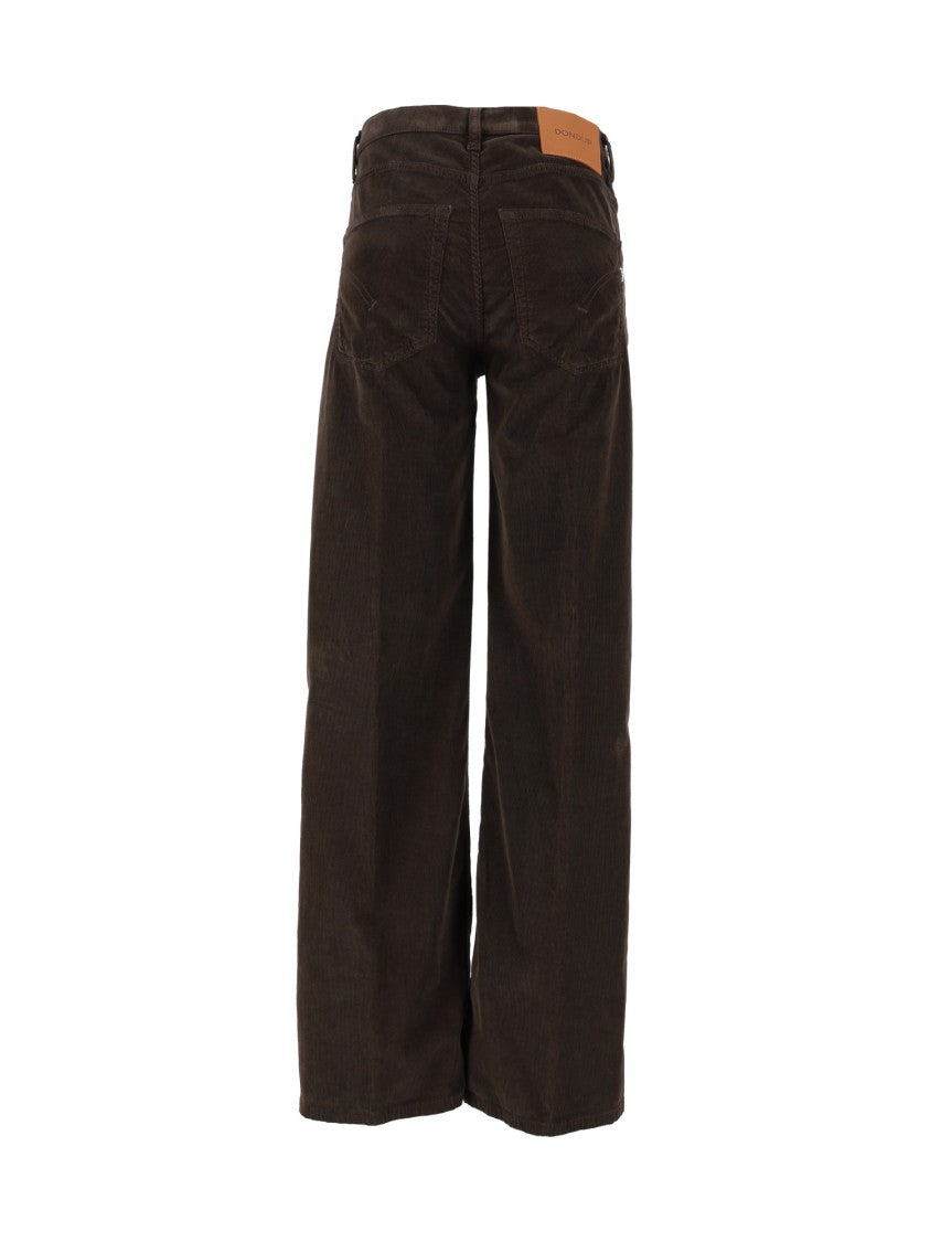 Dondup Jacklyn Five-Pocket Wide-Leg Pants