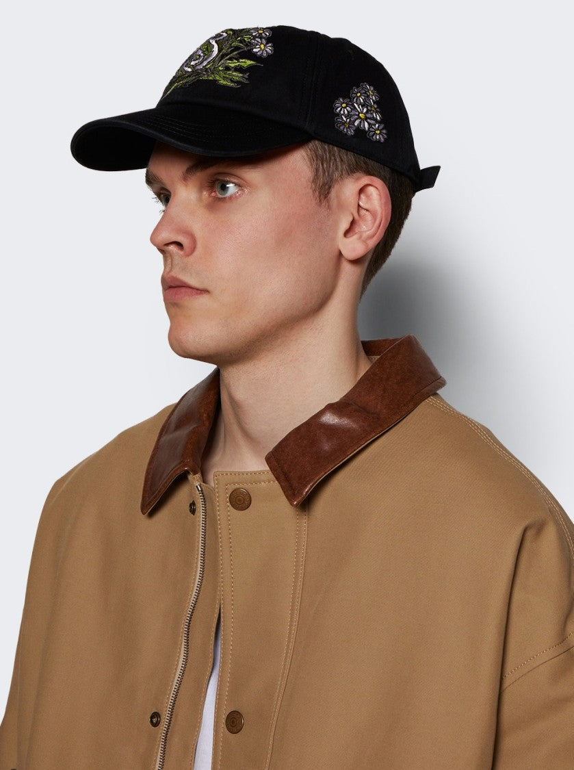 Burberry Daisy B Gabardine Baseball Cap - Black