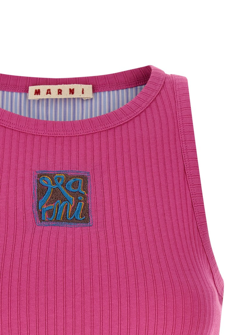 Marni Logo Patch Tank Top