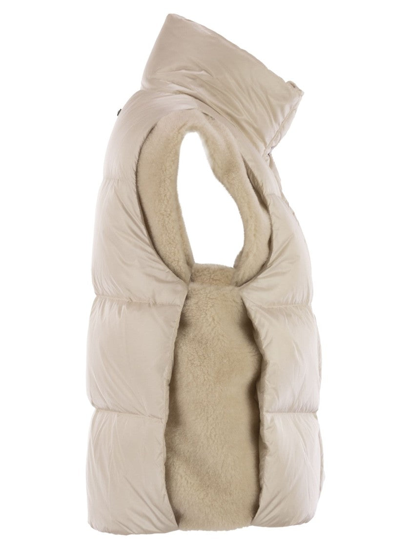 Peserico Down Vest With Wing Sleeves