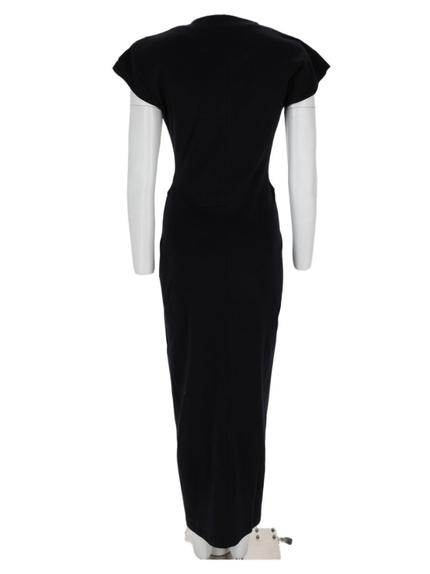 Isabel Marant Fitted Midi Dress With Deep V-Neckline And Structured Shoulders