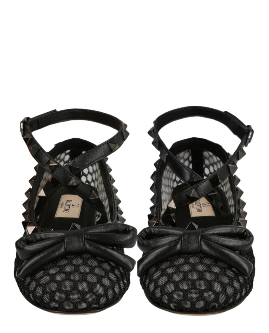 Valentino Rockstud Mesh Ballet Flats