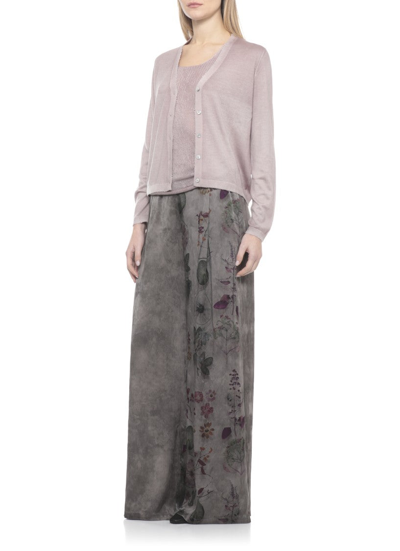 Avant Toi Purple Perforated Cashmere-Blend Tank Top