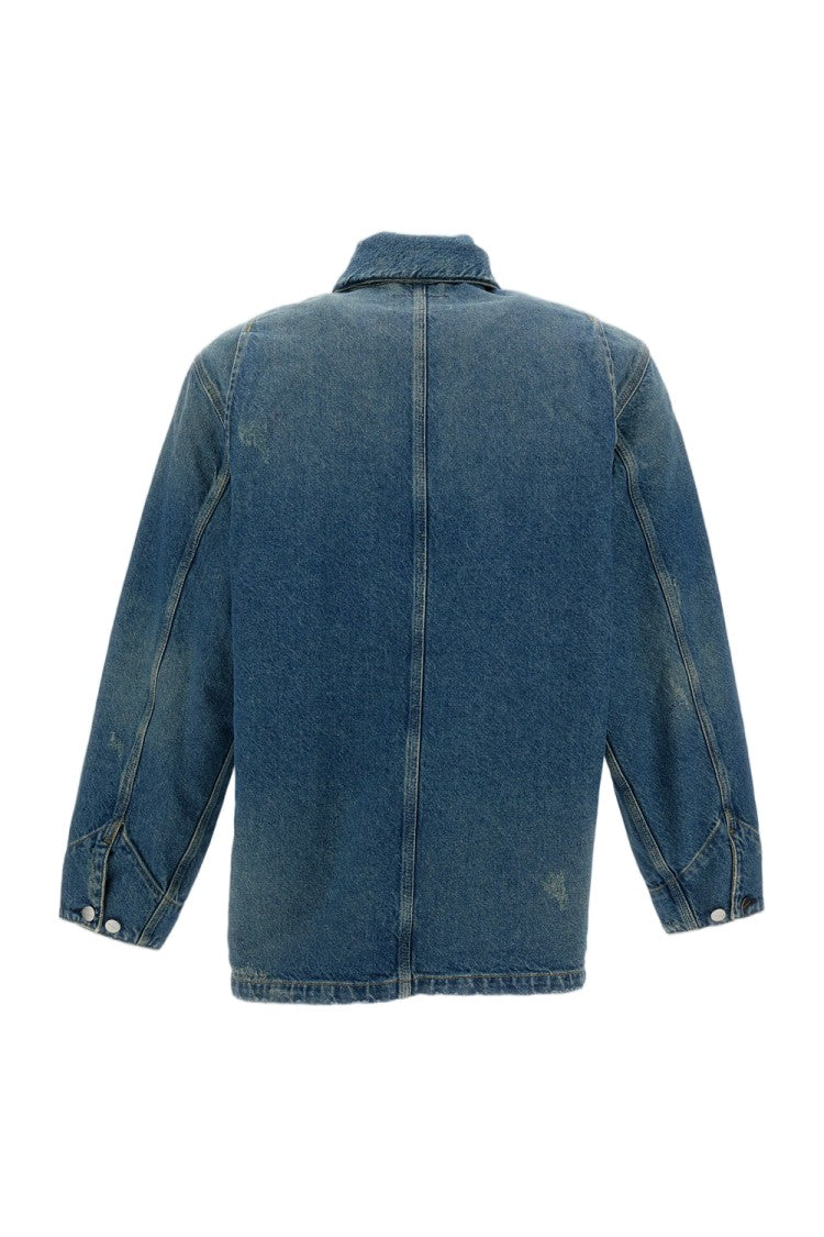 Carhartt Wip Classic Chore Denim Jacket With Buttoned Pockets