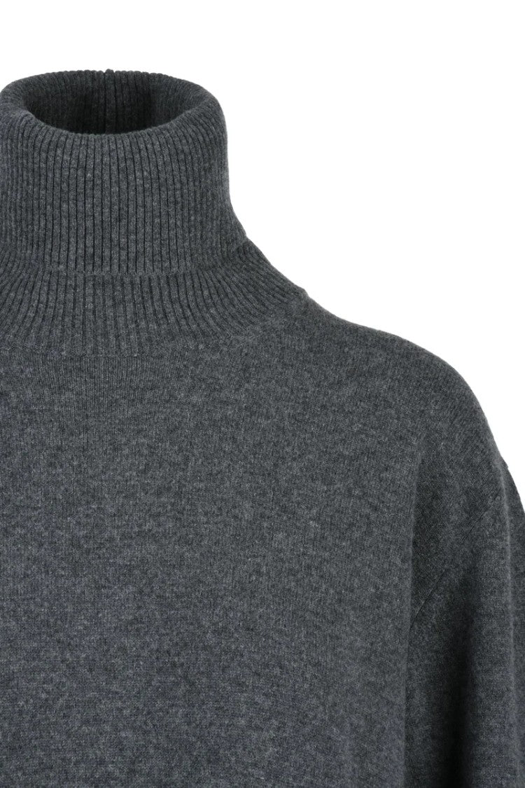 Fabiana Filippi Long Wool Silk Cashmere Dress - Grey