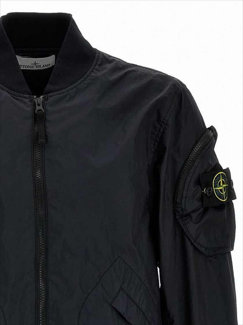 Stone Island Lightweight Blue Polyamide Jacket