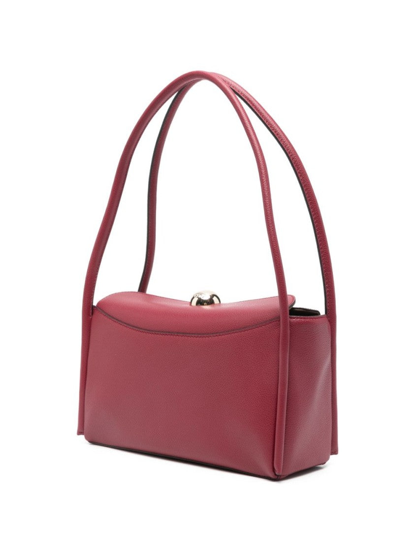 Furla Rectangular Red Leather Handbag
