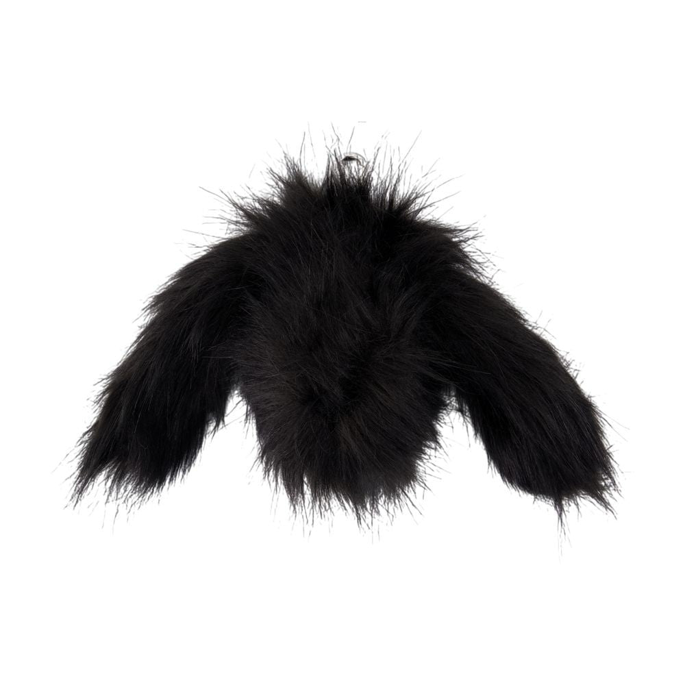Simone Rocha Faux Fur Hare-Shaped Wallet With Zipper Closure