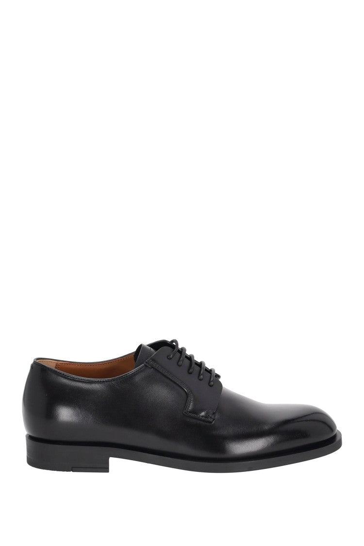 Zegna Calf Leather Derby Shoes