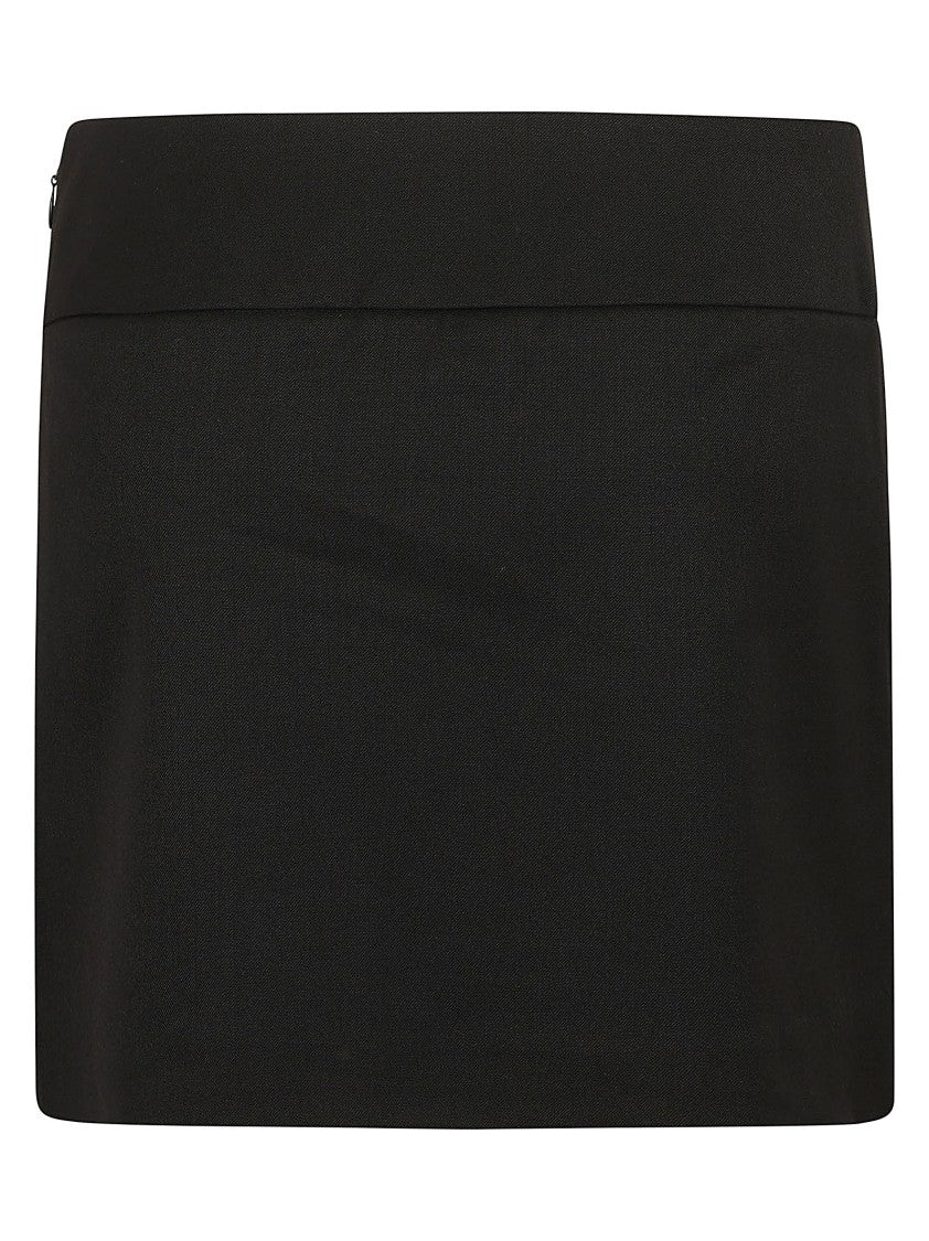 Diesel Stretch Wool Twill Mini Skirt