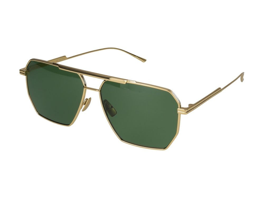 Bottega Veneta Sunglasses Bottega Veneta Bv1012s 004 Gold Gold Green 60/13/145