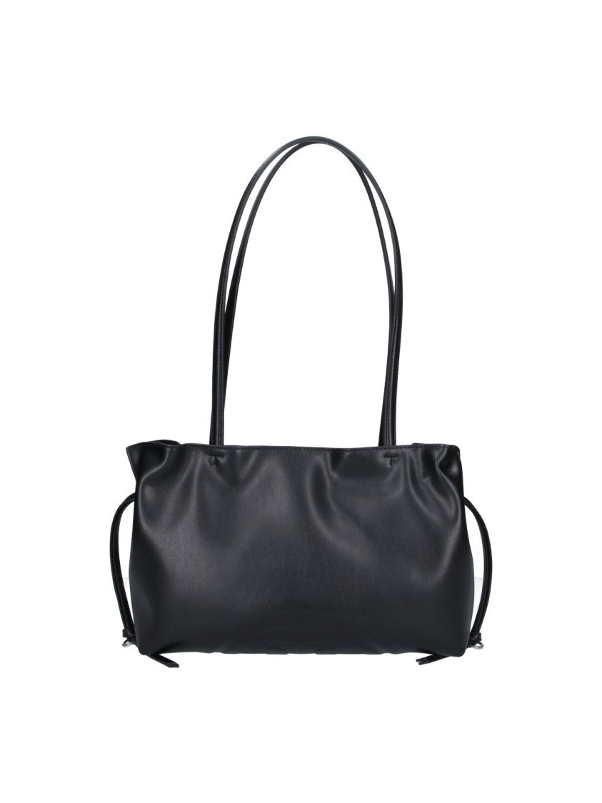 Tory Burch Black Faux Leather Ella Shoulder Bag