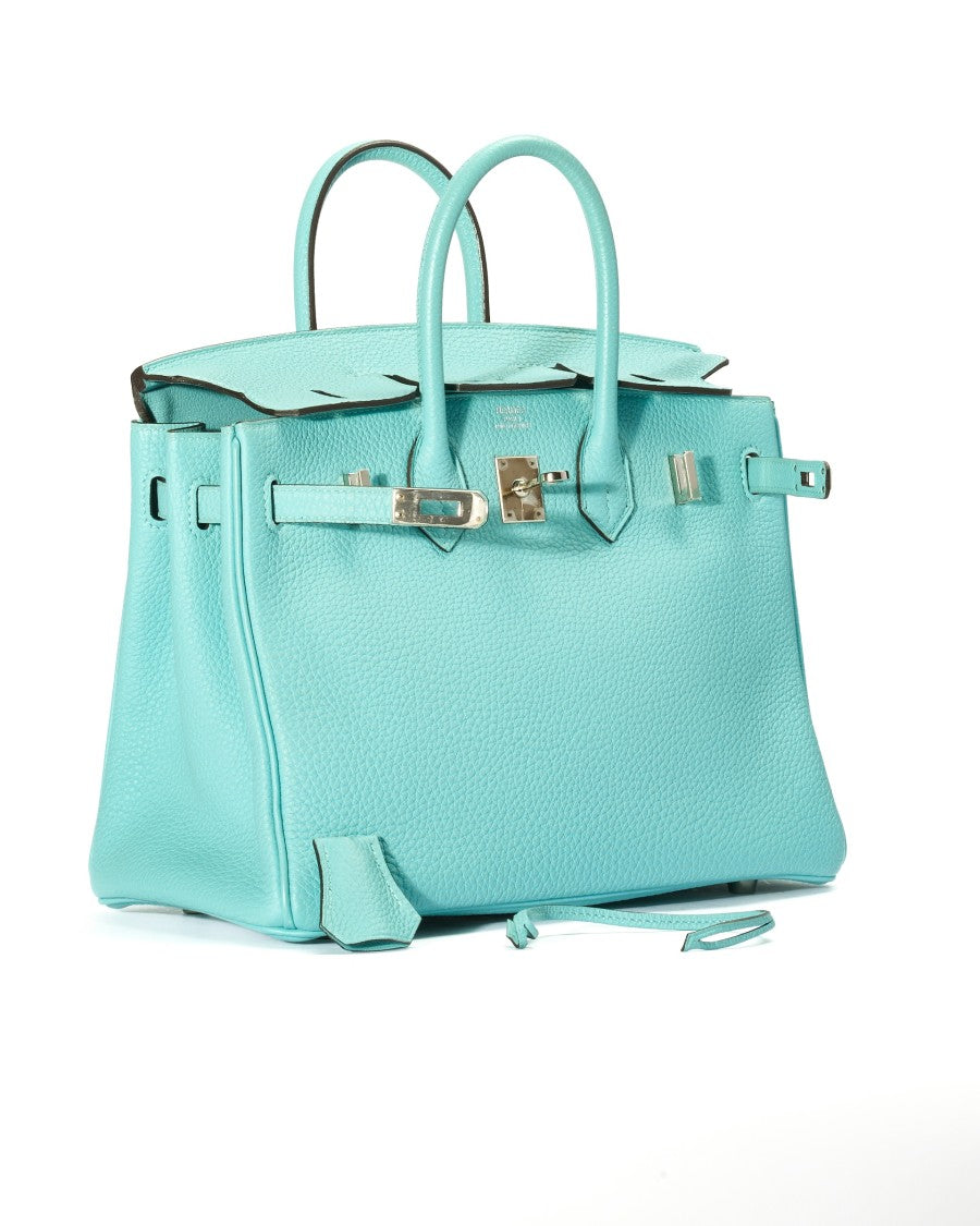 Hermès Sac Birkin 25 Togo Blue Atoll