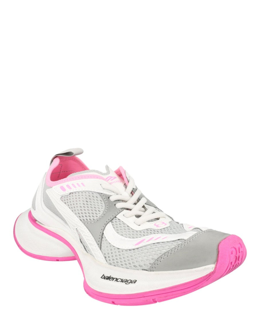 Balenciaga Dynamic Grey Low-Top Sneakers With Vibrant Accents