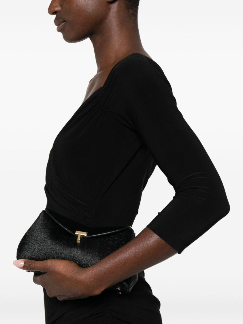 Norma Kamali Layered Black Maxi Dress With Draped Neckline And Sheer Overlay