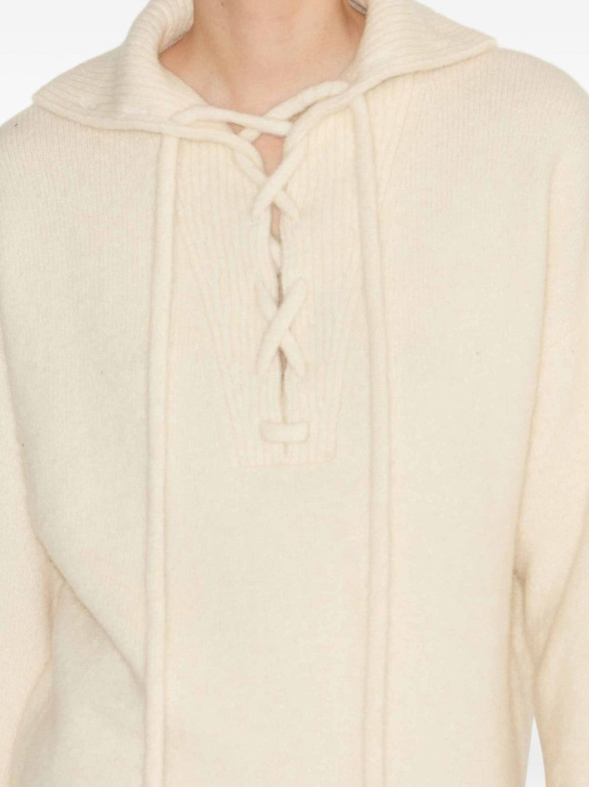 Isabel Marant Étoile Lace-Up Front Phylia Hoodie With Ribbed Detailing