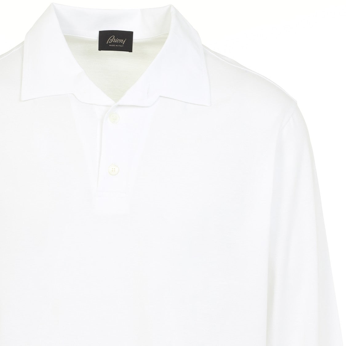 Brioni Polo White Cotton Shirt
