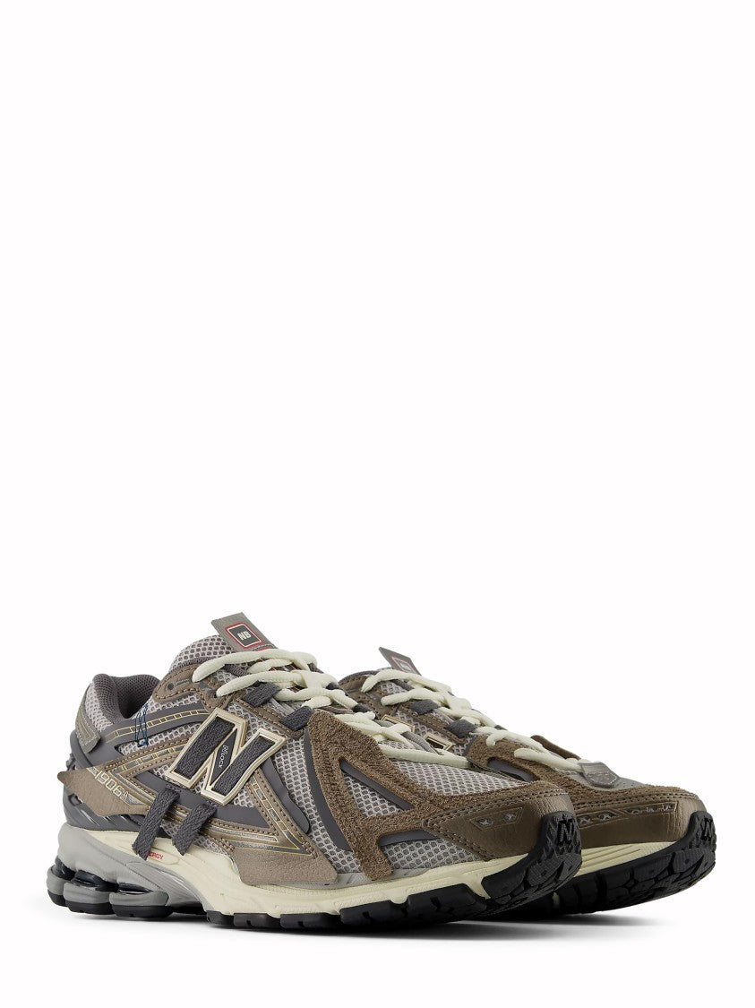 New Balance Layered Design Sneakers With Cushioned Sole