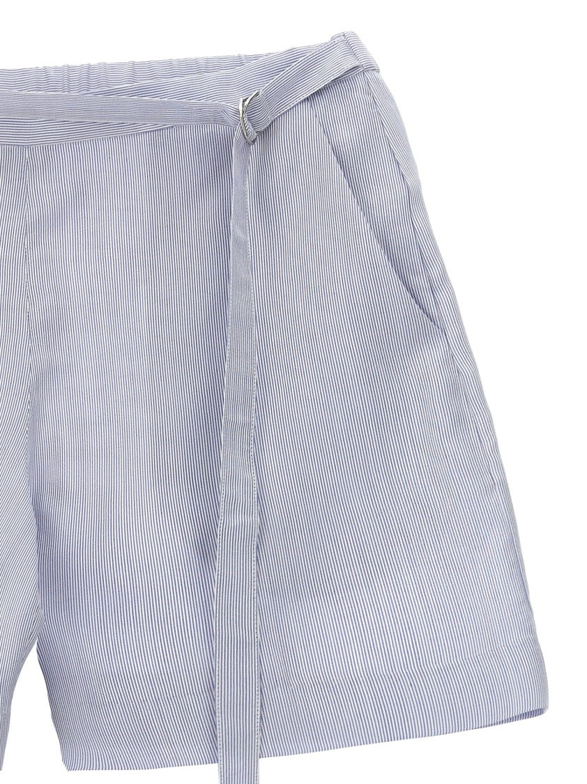 Giovanni Bedin Striped Silk Shorts