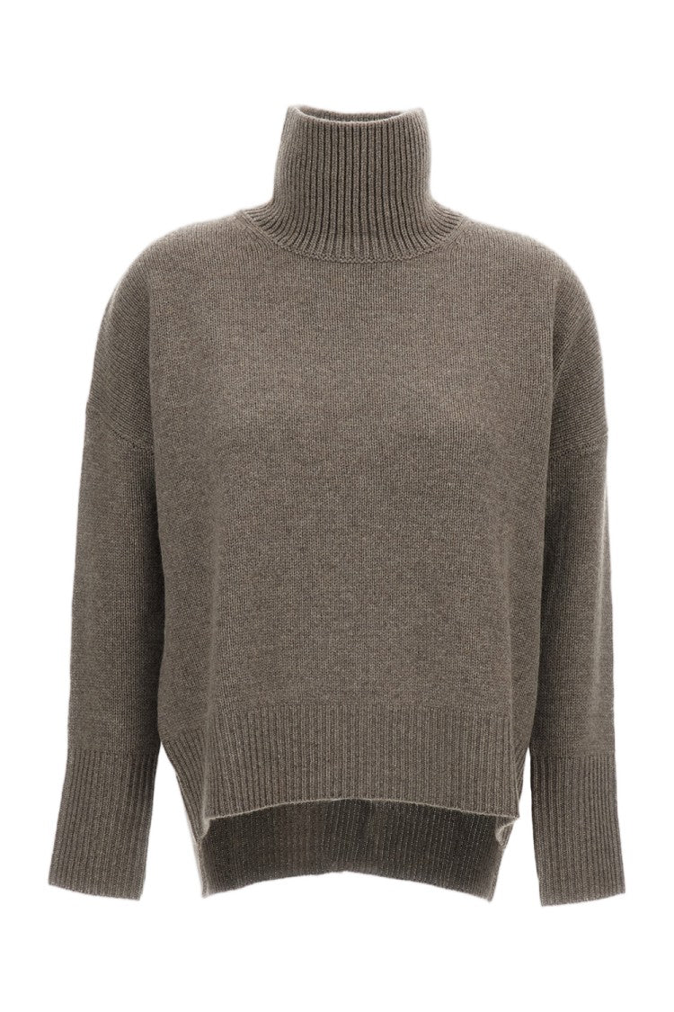 Lisa Yang Beige Heidi Heavy-Knit Cashmere Turtleneck