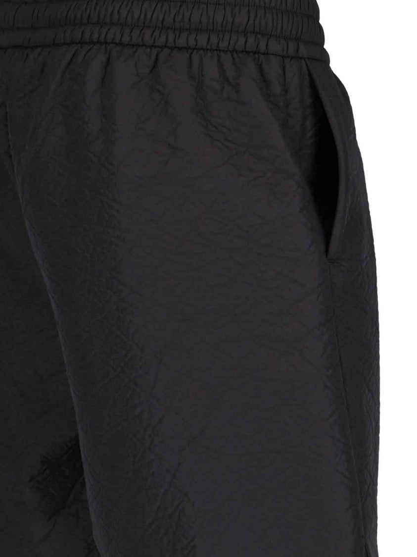 Fear Of God Black Trousers With Textured Finish