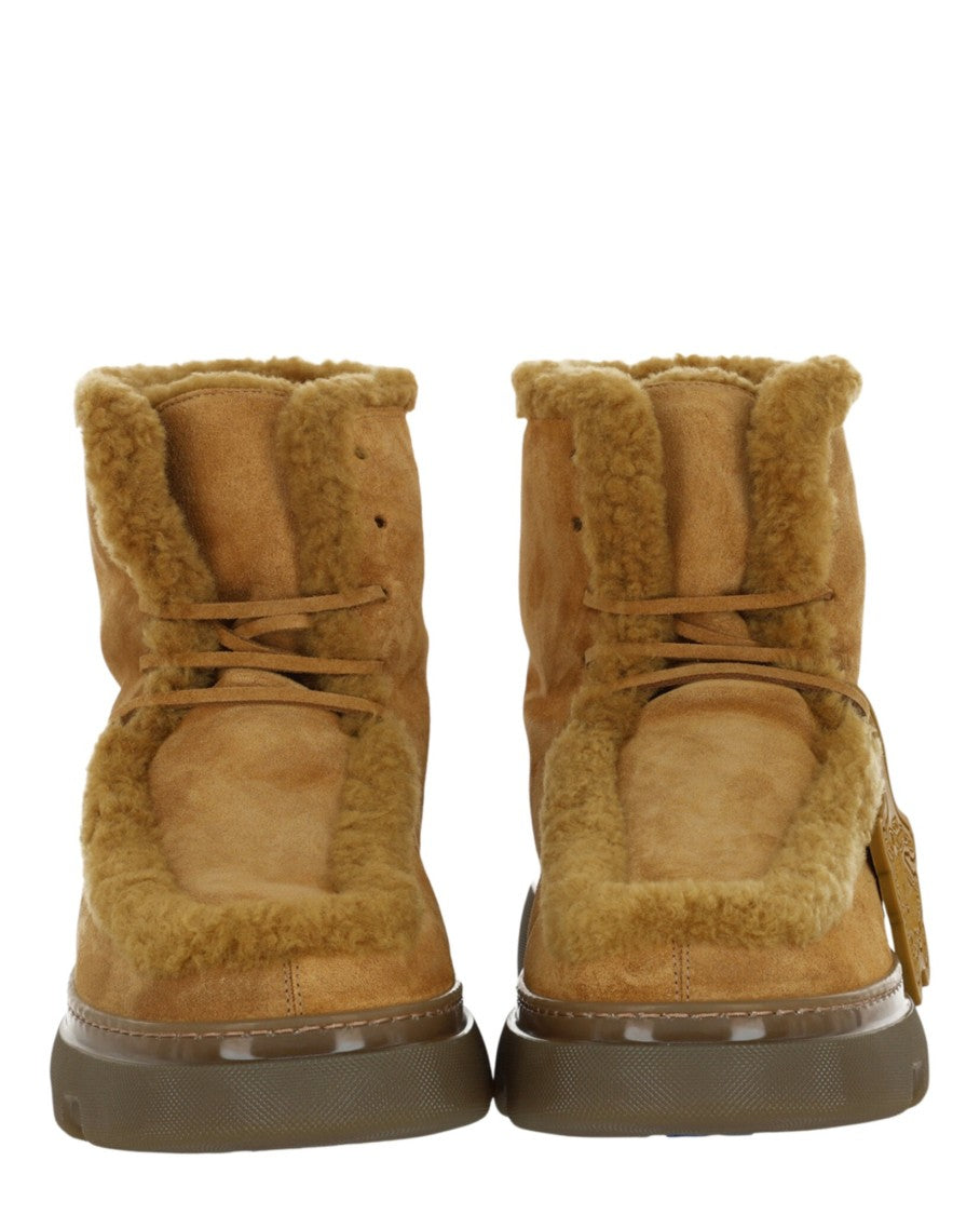Burberry Creeper Shearling Boots
