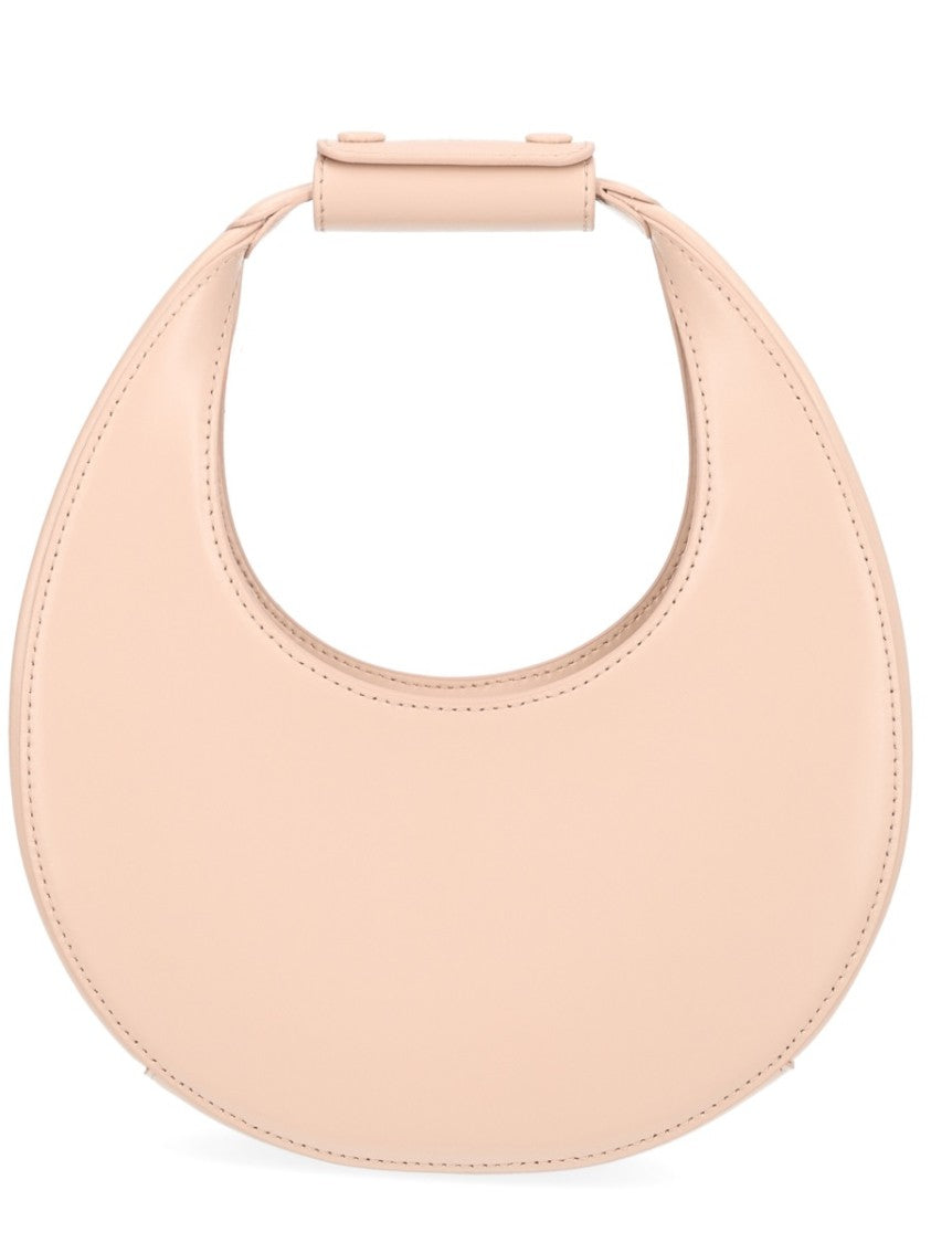 Staud Neutrals Moon Crescent-Shaped Leather Shoulder Bag