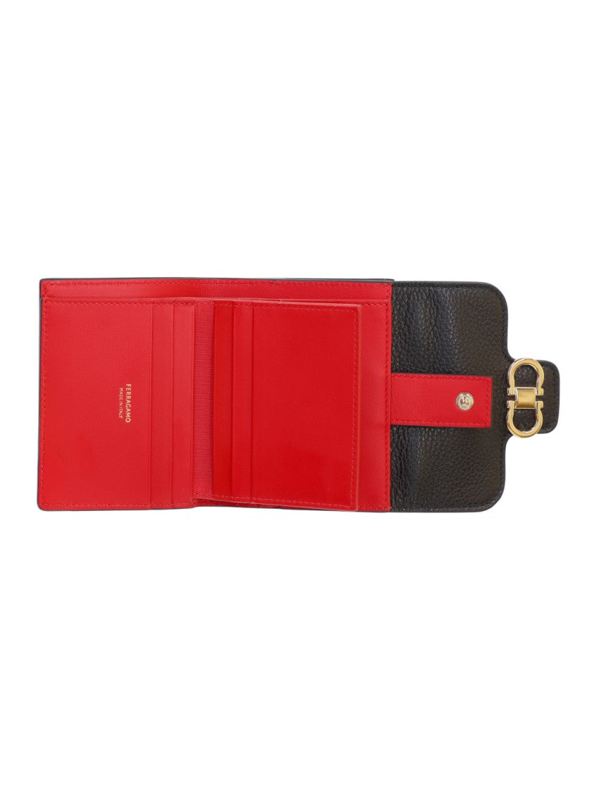 Ferragamo "Gancini" Cardholder – Black