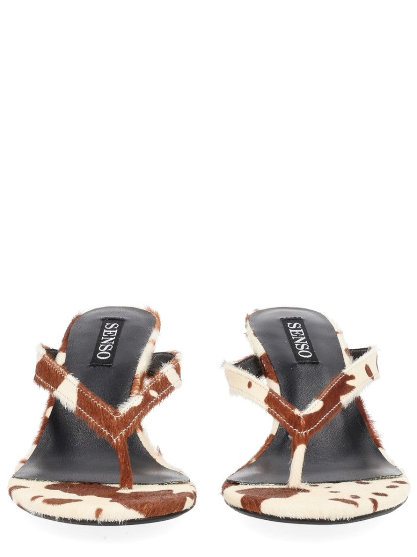 Senso Multicolor Farah Cowhide Patterned Sandals