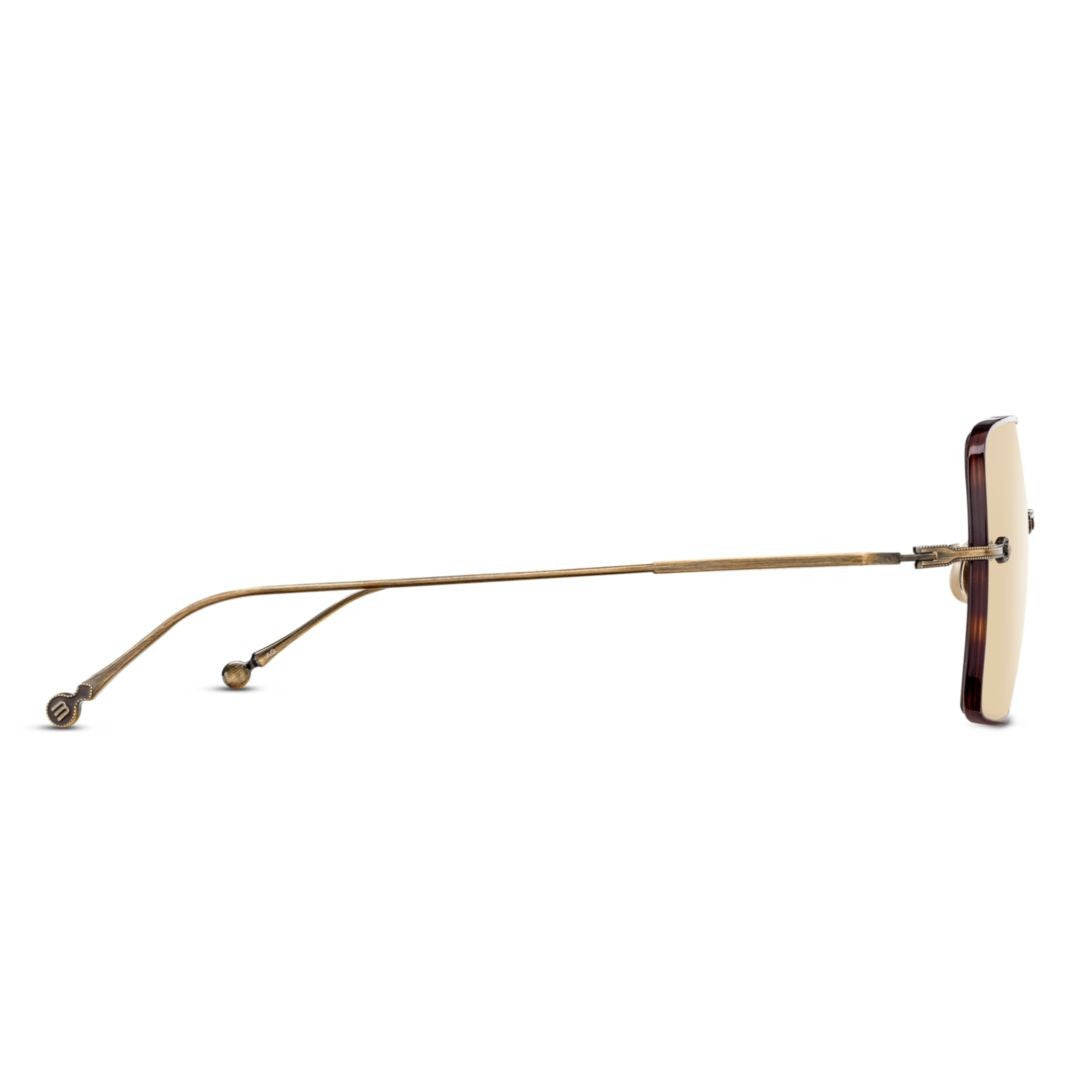 Matsuda M5005.Sg Antique Gold-Finish Minimalist Sunglasses With Tortoiseshell Details