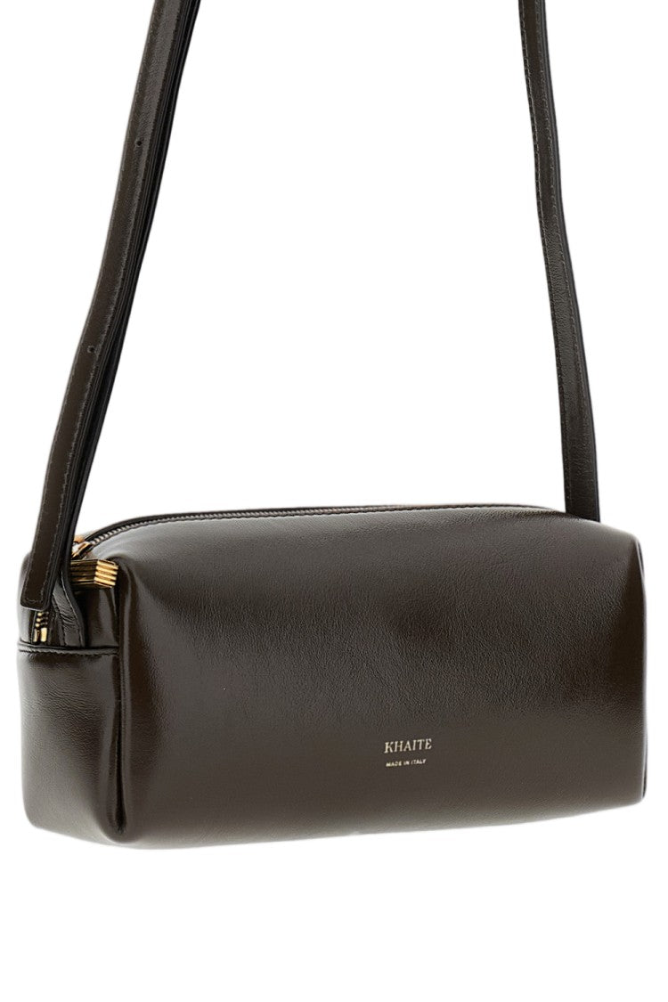 Khaite Richly Textured Calfskin Mini Crossbody Bag With Adjustable Strap