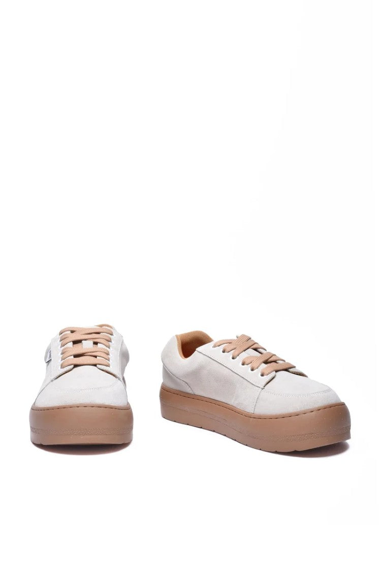 Sunnei Suede Sneakers - Beige/Brown