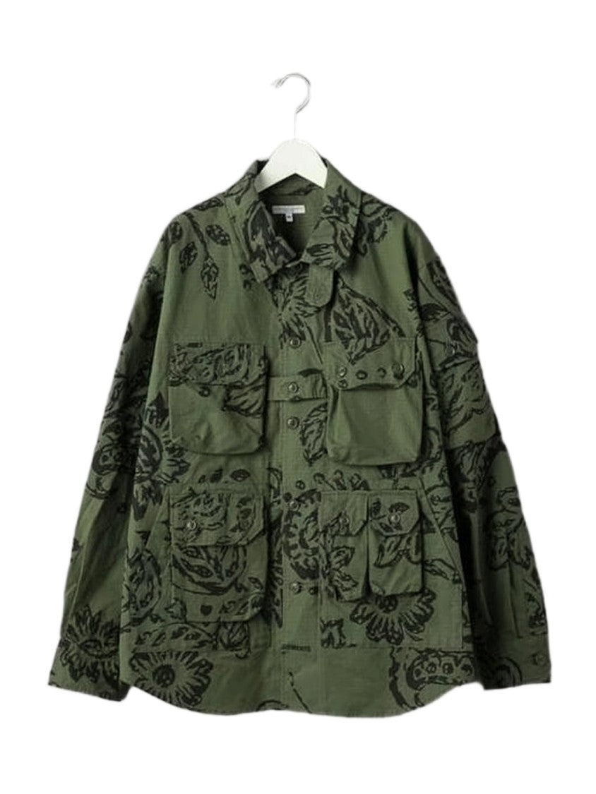 Engineered Garments Long-Sleeve Shirt With Unique Floral And Abstract Print