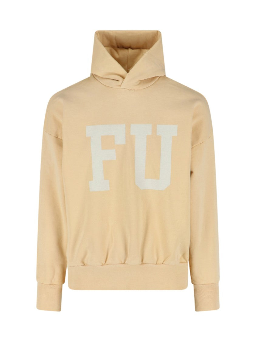 Fear Of God "Educate The Young" Hoodie, Yellow Cotton