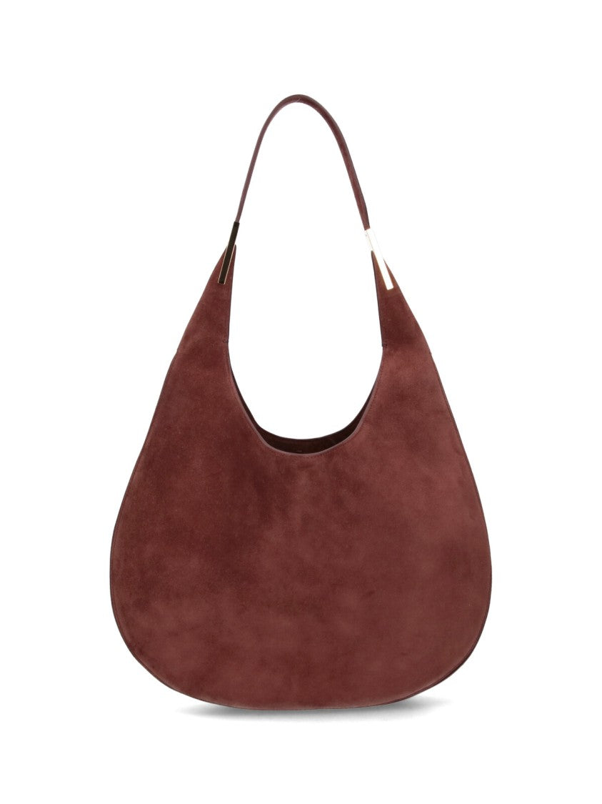 Savette "Florence" Hobo Bag, In Brown Suede