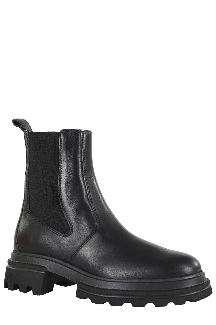 Hogan H674 Ankle Boot With Elastic Inserts And Robust Sole