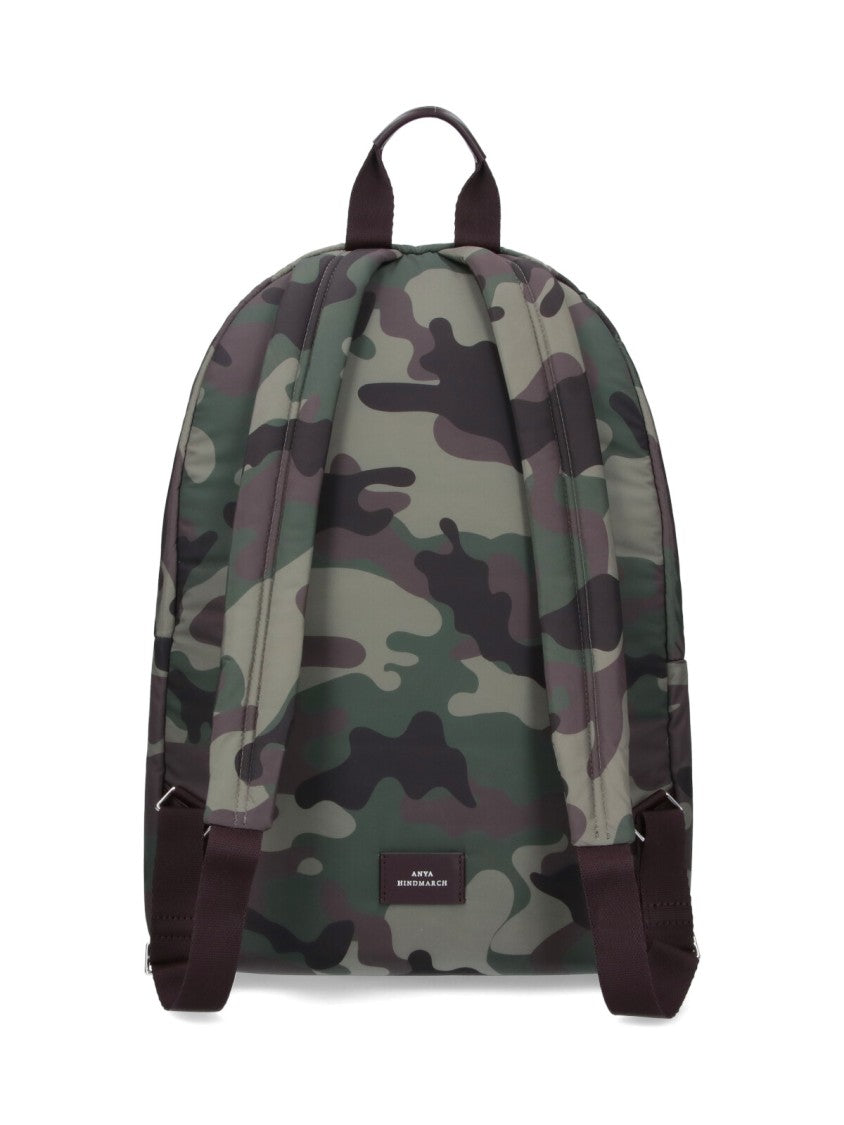Anya Hindmarch Camouflage Multi Pocket Backpack – Multicolor