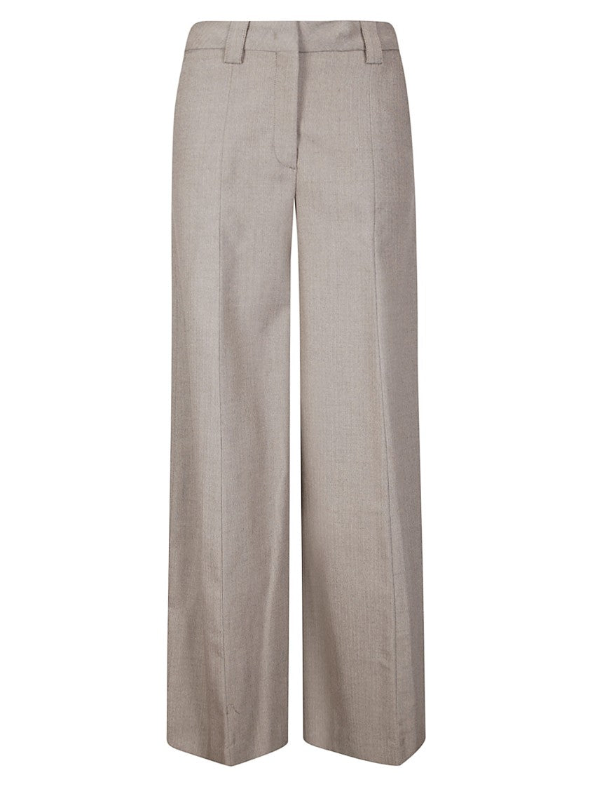 The Latest Wide-Leg Trousers In Wool Blend