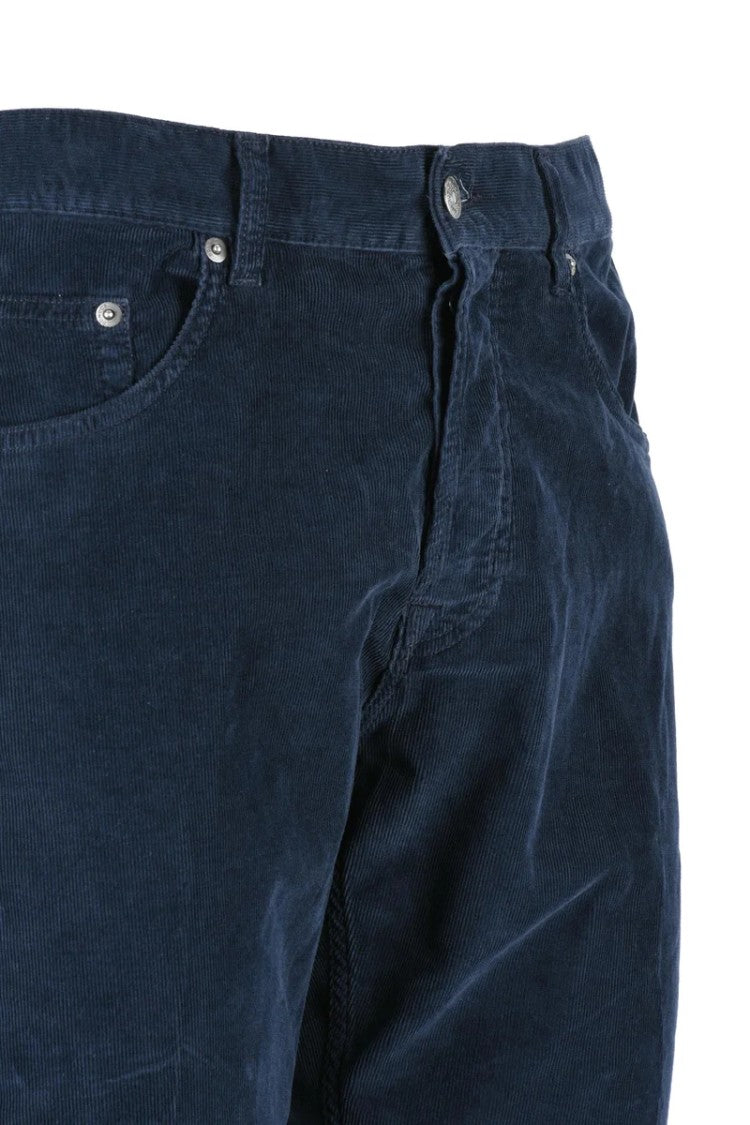 Dondup Icon Velvet Trousers - Blue