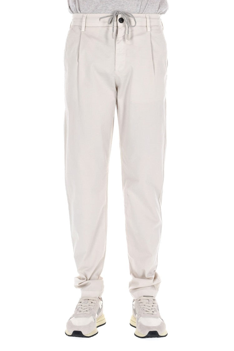 Eleventy Comfort Cotton Drawstring Trousers
